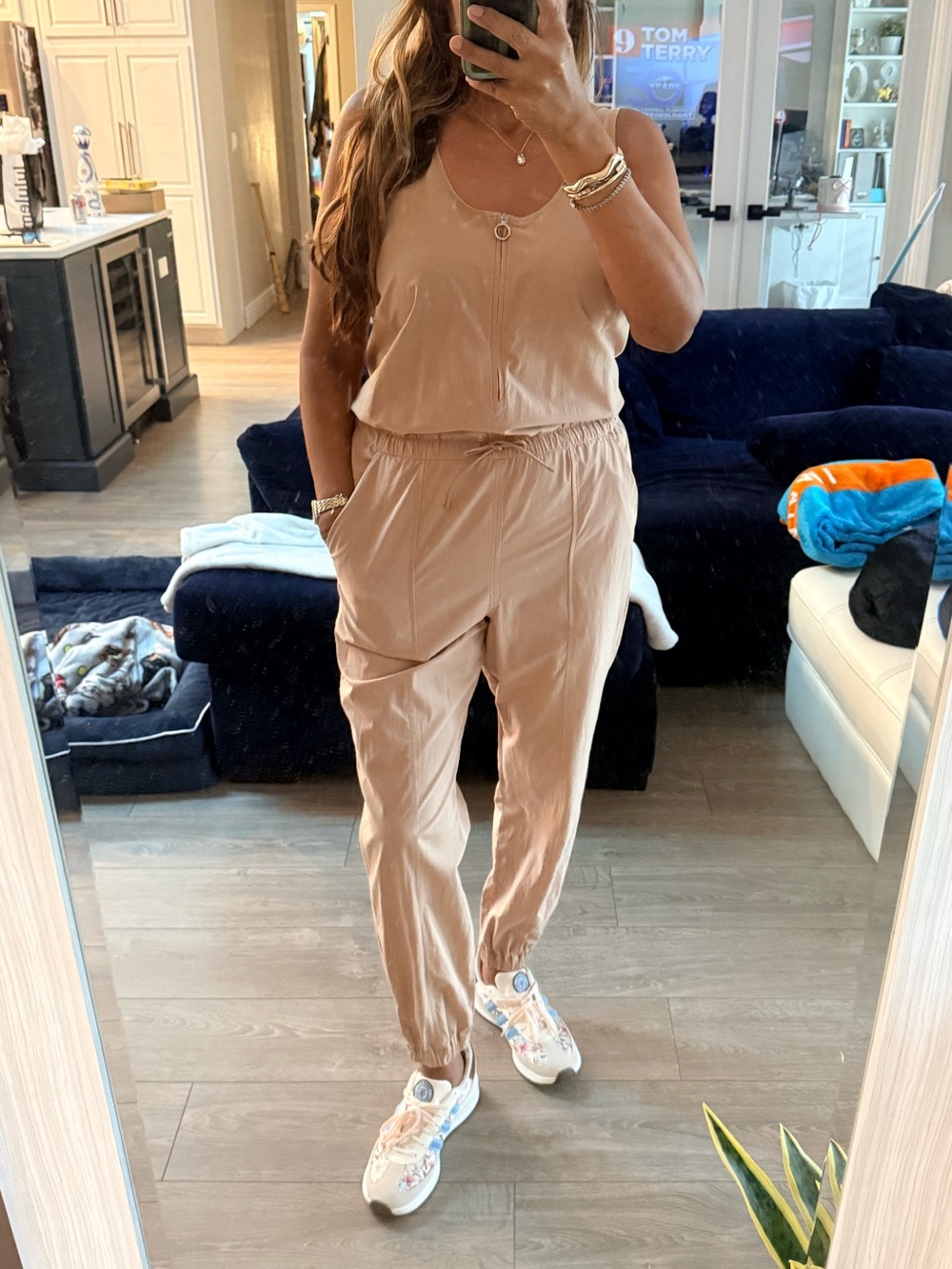 Lululemon tan sporty jumpsuit